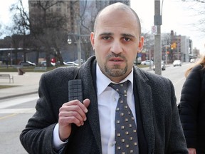 Dr. Bassam El-Tatari leaves the Superior Court of Justice in Windsor, ON. on Monday, April 9, 2018.