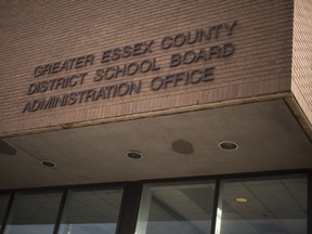 Data breach. The Greater Essex County District School Board administration building is shown Nov. 22, 2017.