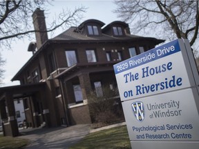 The university of Windsor's new psychological services and research centre, the House on Riverside, is pictured Friday, April 13, 2018.