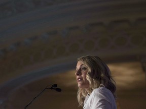 Minister of Canadian Heritage Melanie Joly speaks in Ottawa, Thursday September 28, 2017. The $24-million Canada Music Fund hasn’t seen a boost in funding for a decade, and is facing ever more requests for funding as the digital revolution transforms the industry’s landscape.