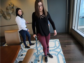 Madison Arseneault is shown with her mother Shirley at their lawyer's office on Tuesday, April 10, 2018, in downtown Windsor. Madison's skull was impaled by a sawed-off golf club on May 25, 2016 during an elementary school physical education class at the Ford Test Track in Windsor.