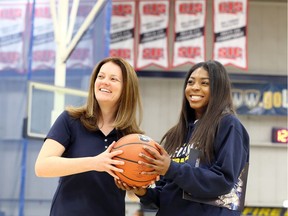 University of Windsor Lancers women's basketball head coach Chantal Vallée, at left, welcomes transfer Yasmeen (Yazzy) Smith to the program on Friday. Smith, who is from Cambridge, played the past two seasons at Centennial College.