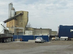 A view of the work site at Prestressed Systems Inc. on Walker Road on April 12, 2018. The Ministry of Labour is investigating a fatal accident on the property.