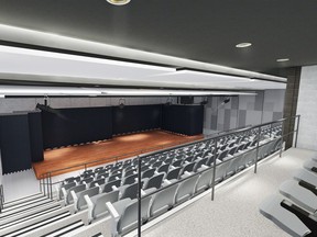 A rendering of the Assumption College Catholic high school's new $1.1-million theatre approved by trustees with the Windsor-Essex Catholic District School Board at their April 24, 2018, board meeting.