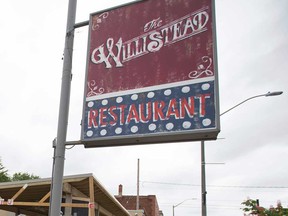 The sign over The Willistead Restaurant in May 2017.