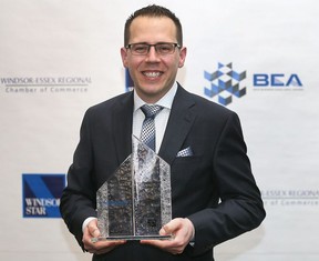 Dan Gemus, Owner/Broker of Record, at Dan Gemus Real Estate Team accepted the Professional of the Year Award at the 28th annual Business Excellence Awards held April 11, 2018, at the St. Clair Centre for the Arts.