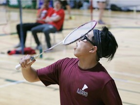 Leamington Lions Sean Leng, pictured, and partner Lena Driedger lost in the third round of the Mixed Doubles B Flight at the OFSAA badminton championships, which were held at the St. Clair College SportsPlex.