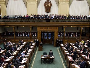 File photo of the interior of the legislature at Queen's Park.