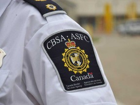 The badge of the Canada Border Services Agency (CBSA) is shown in this 2016 file photo.
