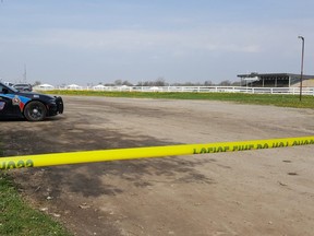 Trevor Terfloth/Chatham Daily News Chatham-Kent police are investigating a shooting Saturday night at the Dresden Raceway. A 58-year-old man suffered non-life threatening injuries, police said.