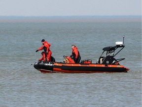 File photo of a Canadian Coast Guard inflatable boat on Lake St. Clair.