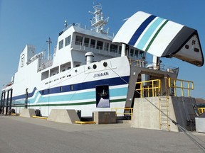 Pelee Island visitors will enjoy a number of new amenities and offerings this tourist season, including the replacement later this summer of the Jiimaan passenger ferry, shown here leaving Kingsville in this August 21, 2014, file photo.