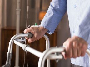 An image of a patient in a long-term care home.