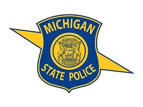 Michigan State Police logo.