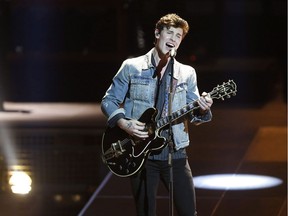 Canadian musican Shawn Mendes performs during the 2018 Echo Music Awards ceremony on April 12, 2018 in Berlin. Shawn Mendes is slowly letting the world capture a glimpse of his soul. While the Peterborough, Ont.-raised pop singer has gained millions of fans singing about crushes and breakups, it's his new album that carries a number of fresh revelations.