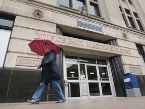 The Paul Martin Building, pictured May 14, 2018, will not become the downtown home of the University of Windsor law school.