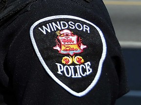 The badge of the Windsor Police Service is shown in this 2016 file photo.