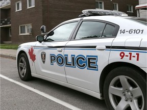 A Windsor police cruiser in the city's core in June 2018.