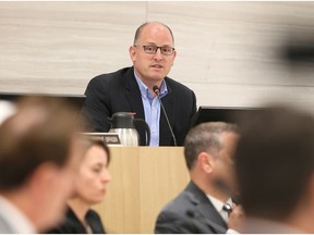 Mayor Drew Dilkens at the Windsor city council meeting on June 18, 2018.