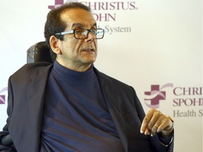 In this March 31, 2015, file photo,  Charles Krauthammer talks about getting into politics during a news conference in Corpus Christi, Texas.   The Fox News contributor and syndicated columnist, who only disclosed his doctors' prognosis of terminal cancer in a letter released June 8, 2018, has died.