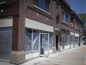 Commercial spaces at 238 Erie St. West, are seen Thursday, July 28, 2018.