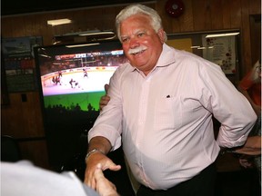 Windsor-Tecumseh MPP Percy Hatfield celebrates his victory at the Royal Canadian Legion Branch 255 in Windsor on Thursday, June 7, 2018.