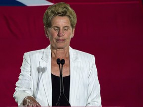 Former Ontario premier Kathleen Wynne announces on Thursday, June 7, 2018, that she is stepping down as Ontario Liberal leader.