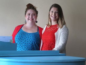 Windsor opera singers Erin Armstrong, left, and Amelia Daigle are preparing to travel to Busetto, Italy, to learn from opera legends.