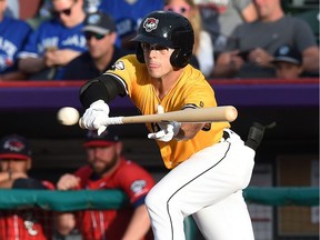 Windsor's Jacob Robson, seen in action with the Erie SeaWolves was named minor league player of the month for June by the Detroit Tigers on Friday.