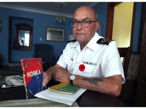 Korean War veteran Bob Goyeau is shown at his Riverside home in Windsor on June 12, 2018. He has positive feelings about the Singapore summit between the leaders of North Korea and the United States.