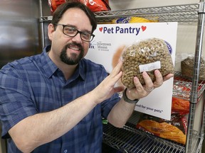 Downtown Mission CEO Ron Dunn is shown at the pet pantry on July 3, 2018. The Mission has taken over the pet food bank once housed at the WindsorEssex County Humane Society.