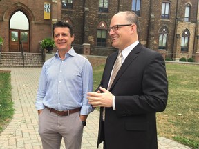 Amherstburg Mayor Aldo Di Carlo and Windsor Mayor Drew Dilkens announced Friday that Windsor has received approval to take over policing in the town.