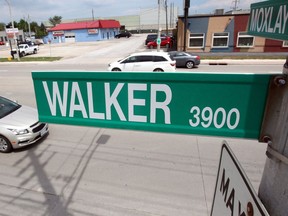 The 3900 block of northbound Walker Road will be reduced to one lane beginning later this week.