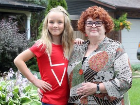Departing from the Windsor-Essex Catholic District School Board, where she is currently the chairwoman, Barb Holland, shown July 30, 2018, with her granddaughter Lauren Holland McMullin, 8, in Forest Glade, is now vying for a city council seat.