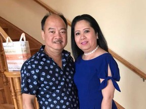 Binh Thanh Doan (left) and Ngoc Thi Tran (right) in a Facebook photo taken the day they lost their lives in a head-on collision on County Road 42 in Lakeshore, July 15, 2018.