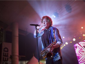 WINDSOR, ONT:. JULY 14, 2018 -- Eddie Money performs on the third night of the LiUNA Bluesfest Windsor at the Riverfront Festival Plaza, Saturday, July 14, 2018.