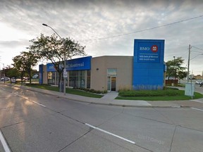 The BMO branch at 2230 Tecumseh Rd. East is shown in this September 2017 Google Maps image.