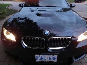 A black BMW that was stolen during a test drive in LaSalle on July 9.