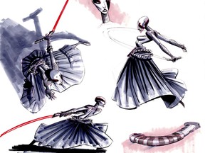 Asajj Ventress concept art for the upcoming Star Wars: The Clone Wars, the first-ever animated Star Wars project from Lucasfilm Animation and Star Wars creator George Lucas.