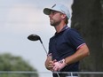 WINDSOR, ON. JULY 5, 2018. --  David Byrne eyes a tee shot during the first round of the PGA Canada's Windsor Championship at the Ambassador Golf Club in Windsor, ON. on Thursday, July 5, 2018. (DAN JANISSE/THE WINDSOR STAR)