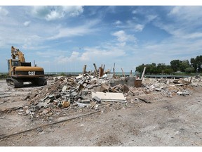 Just a memory. The historic Lighthouse Inn at Lighthouse Cove in Lakeshore has been demolished. What remains of the landmark opened in 1947 on the shores of Lake St. Clair is shown on July 16, 2018.