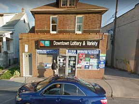 The Downtown Lottery & Variety convenience store at 159 Erie St. E. is shown in a September 2017 Google Maps image.