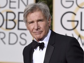 FILE - In this Jan. 10, 2016 file photo, Harrison Ford arrives at the 73rd annual Golden Globe Awards in Beverly Hills, Calif. The Walt Disney Co. on Tuesday announced that the planned fifth installment in the "Indiana Jones" franchise will be released in July 2021 instead of July 2020. The film was originally scheduled for release in the summer of 2019. Steven Spielberg is set to direct the latest film, with  Ford also reprising his role. Ford will turn 79 years old in July 2021.