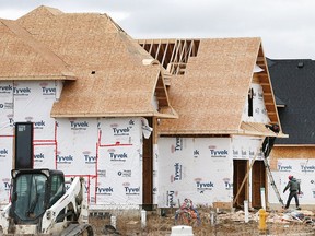 In this Feb. 8, 2017, file photo, homes under construction are shown on Monticello Avenue in east Windsor. A new survey shows local home prices skyrocketing and new housing construction not keeping up to demand.