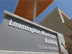 The exterior of the Leamington Municipal Building.
