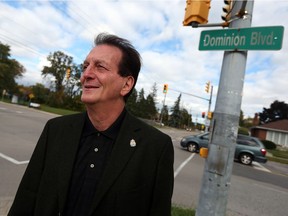 Coun. Paul Borrelli, photographed at the corner of Dominion Boulevard and Northwood Street on Oct. 24, 2016.