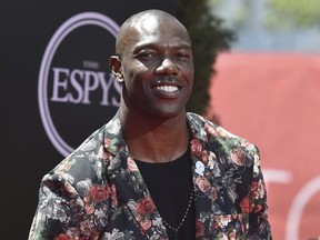 Former NFL player Terrell Owens arrives at the ESPY Awards at the Microsoft Theater in Los Angeles on July 13, 2016. (Jordan Strauss/Invision/AP)