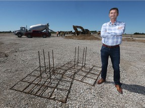 Peter Quiring, owner and CEO of NatureFresh Farms in Leamington, is shown July 6, 2018, at a construction site for multiple greenhouses for his tomato growing business. He's now expanding into the cannabis growing industry.