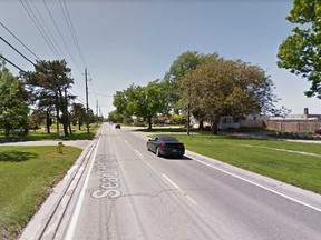 County Road 20 (Seacliff Drive) heading out of Leamington toward Kingsville is shown in this 2014 Google Maps image.