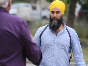 Jagmeet Singh, leader of the federal NDP, is shown in this July 2018 file photo.